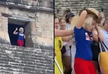 Photo of Angry Mob ‘Calls For Tourist To Be Sacrificed’ After She Climbs Ancient Pyramid